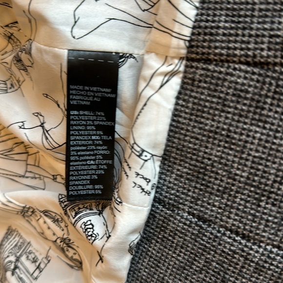 WHBM Mini houndstooth signature blazer Size 4 - Picture 14 of 14